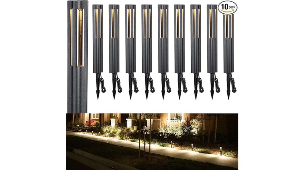 10 pack landscape pathway lights