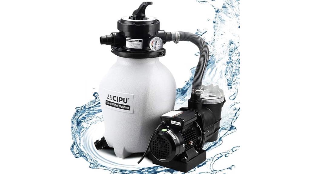12 inch sand filter
