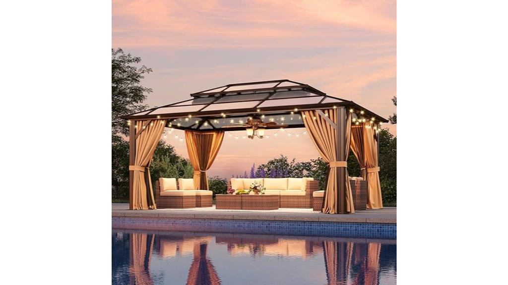 12x16 gazebo with net
