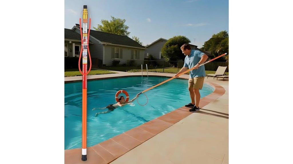15 foot pool rescue hook