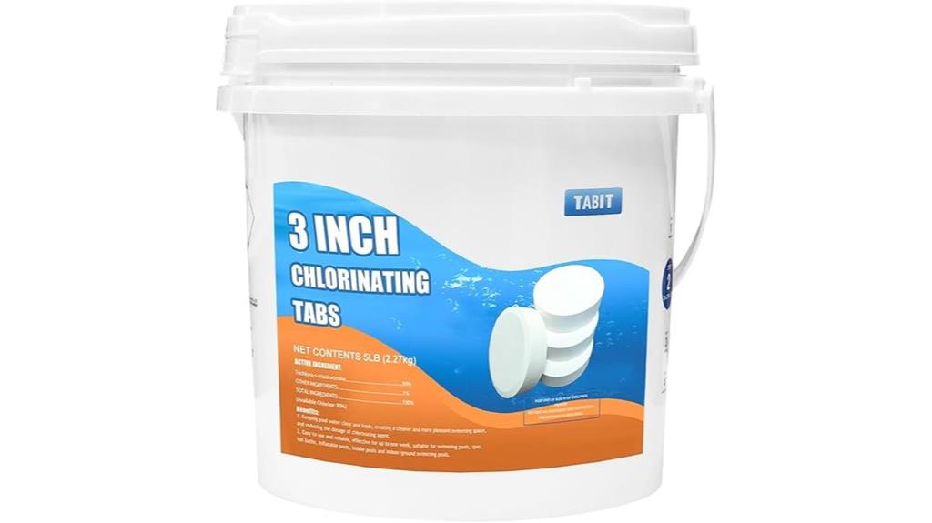 3 inch 5 pound chlorine tablets