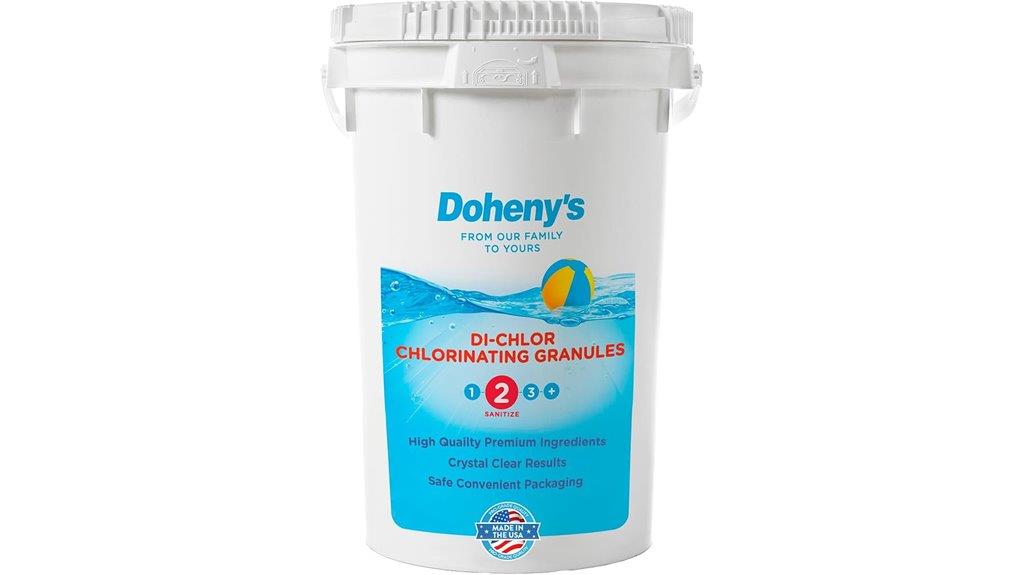 50 pound granular chlorine bucket