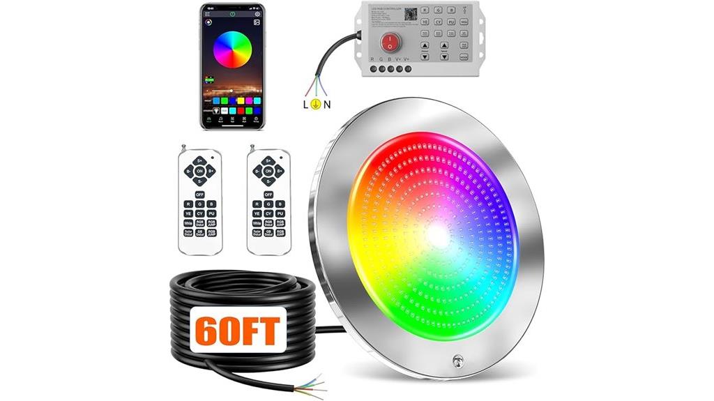 60ft 54w underwater led