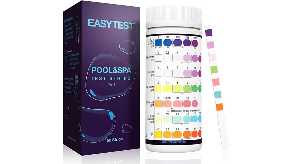 7 way pool test strips