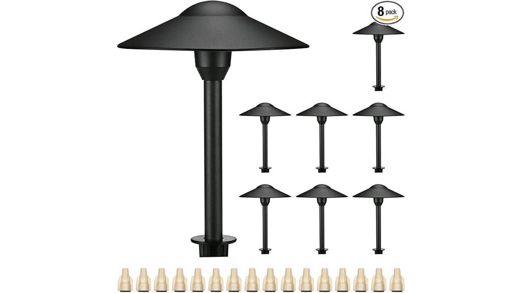 8 pack 3w landscape lights