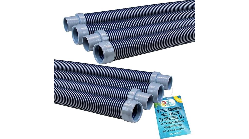 8 piece pool vacuum hose