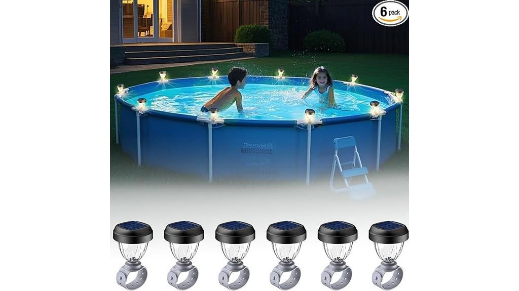 above ground solar pool lights