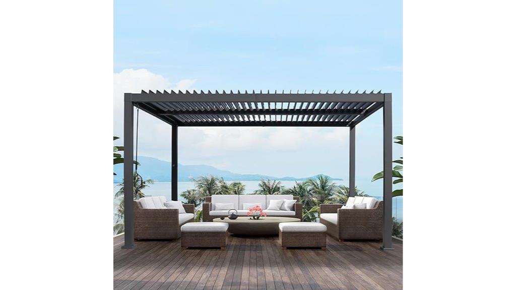 adjustable aluminum patio cover