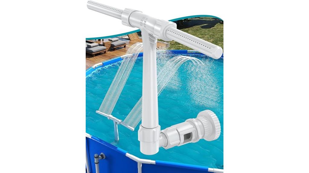 adjustable pool fountain sprinkler