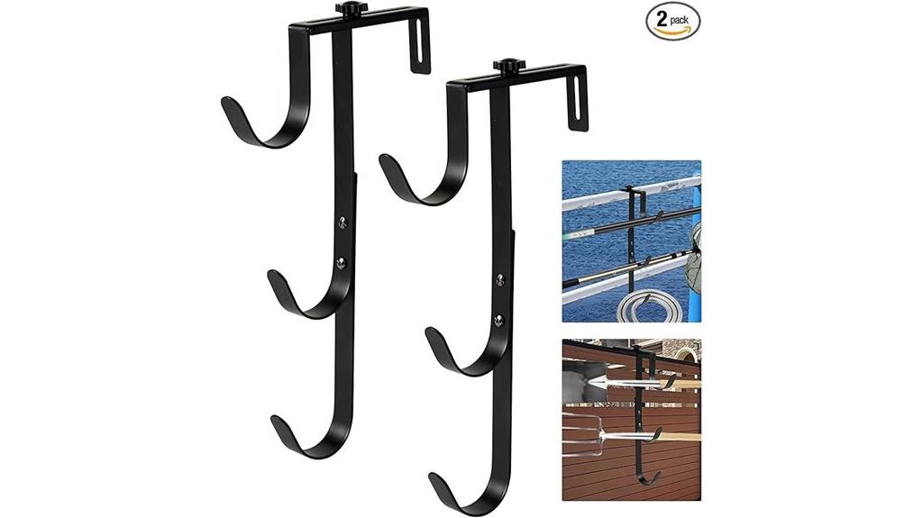 black pool equipment hangers