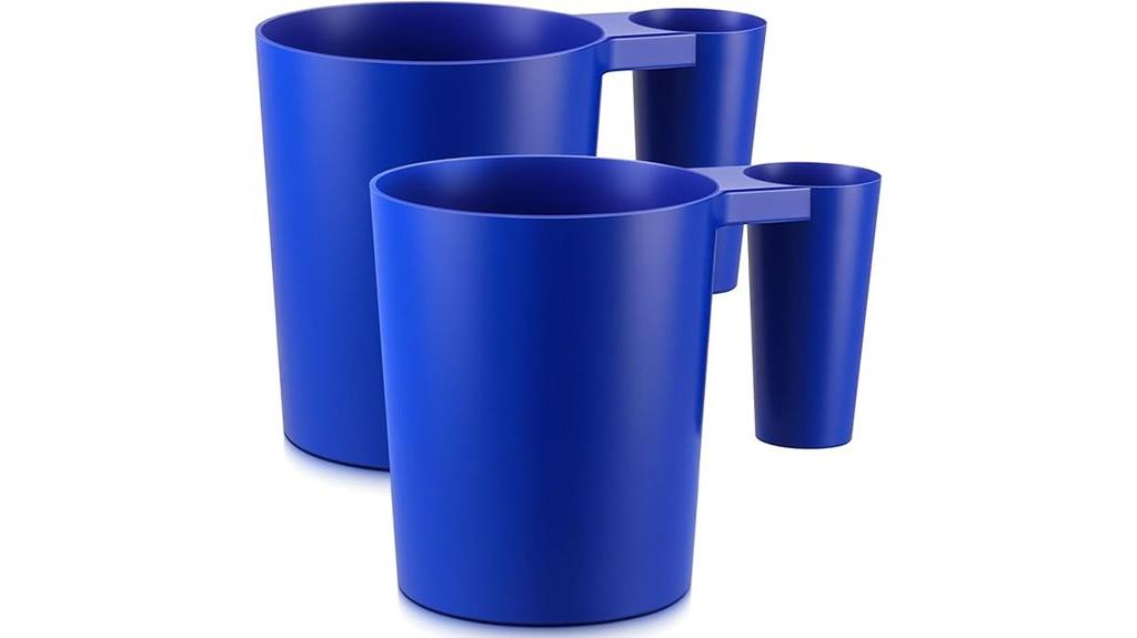 blue pool filter scoop