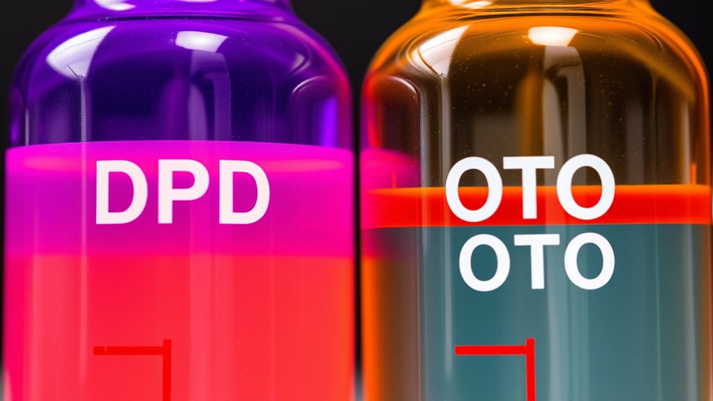 chlorine test differences