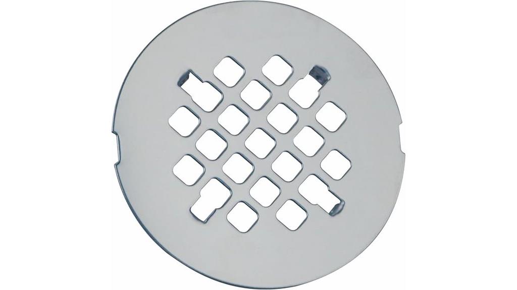 chrome shower drain cover