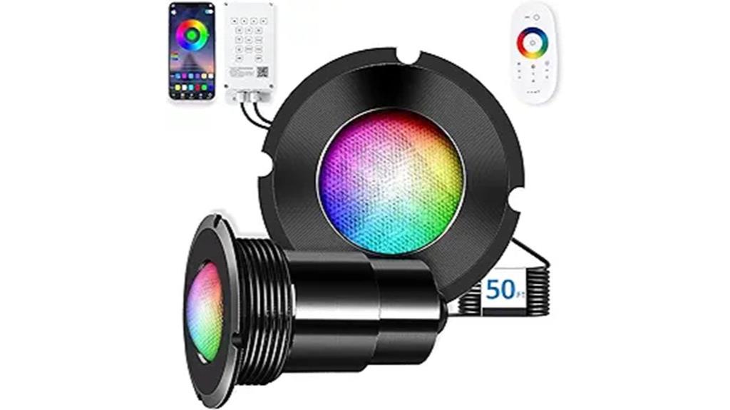 color changing inground pool lights