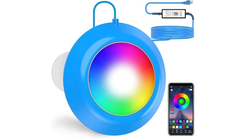 colorful waterproof pool lights