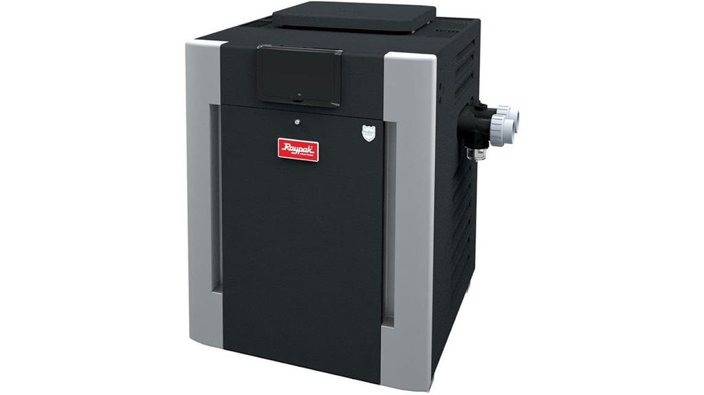 digital natural gas pool heater