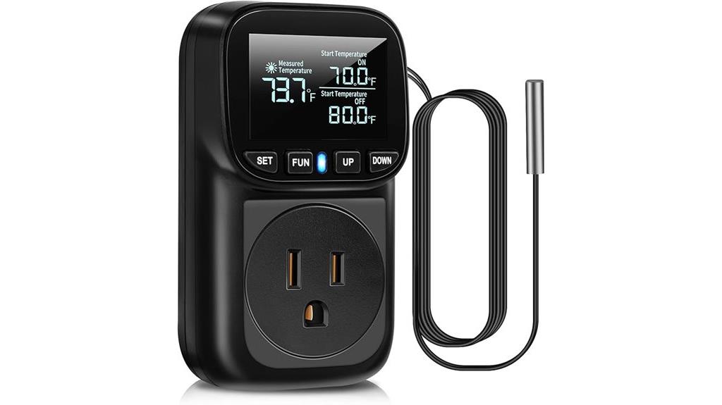 digital temperature controller outlet