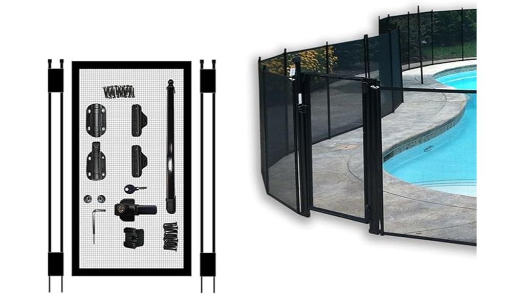 diy black pool gate