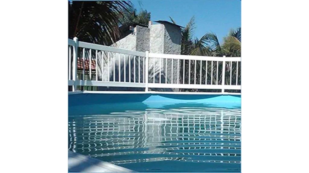 eight section pool fence