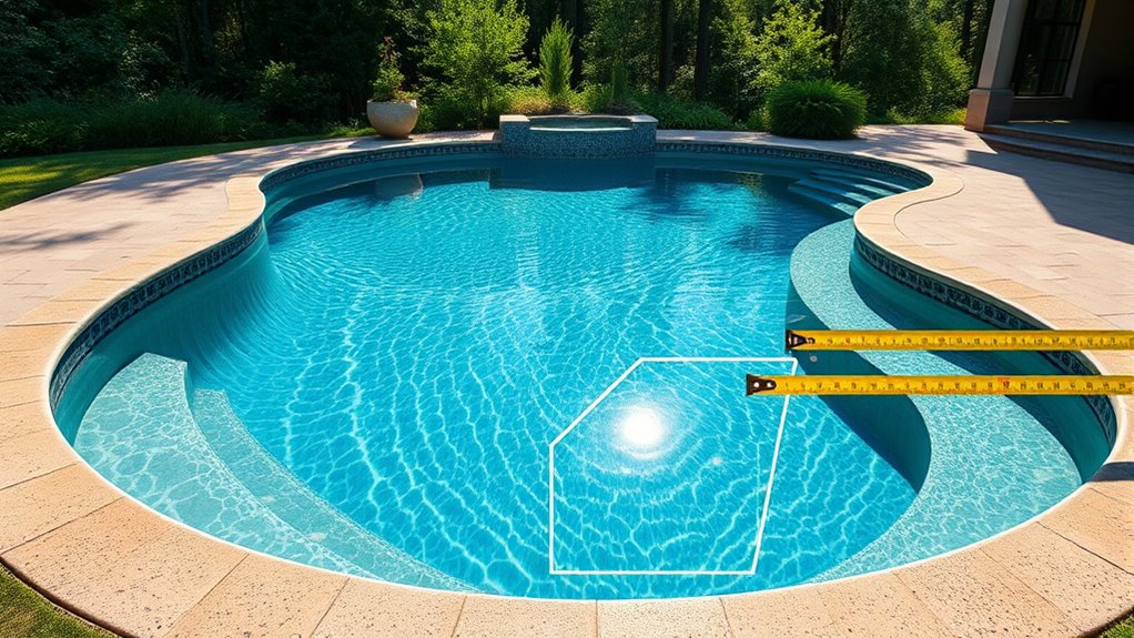estimate irregular pool volume