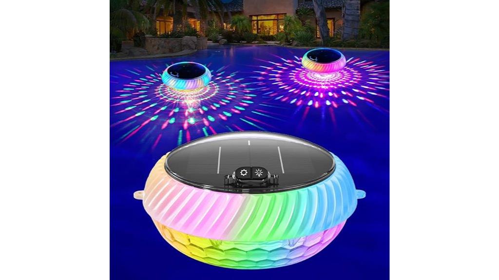 floating rgb pool lights