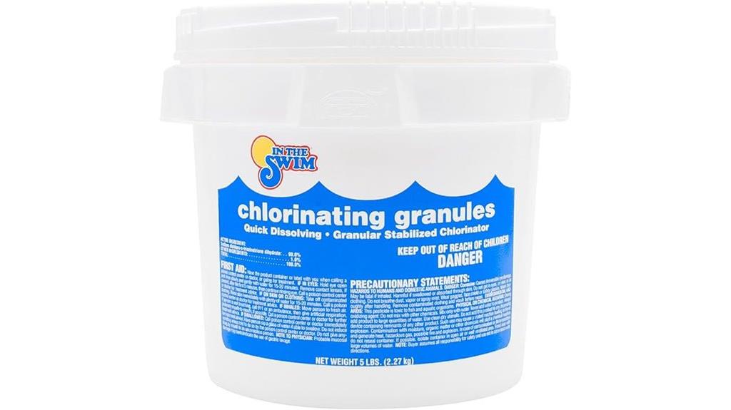 hot tub chlorine shock