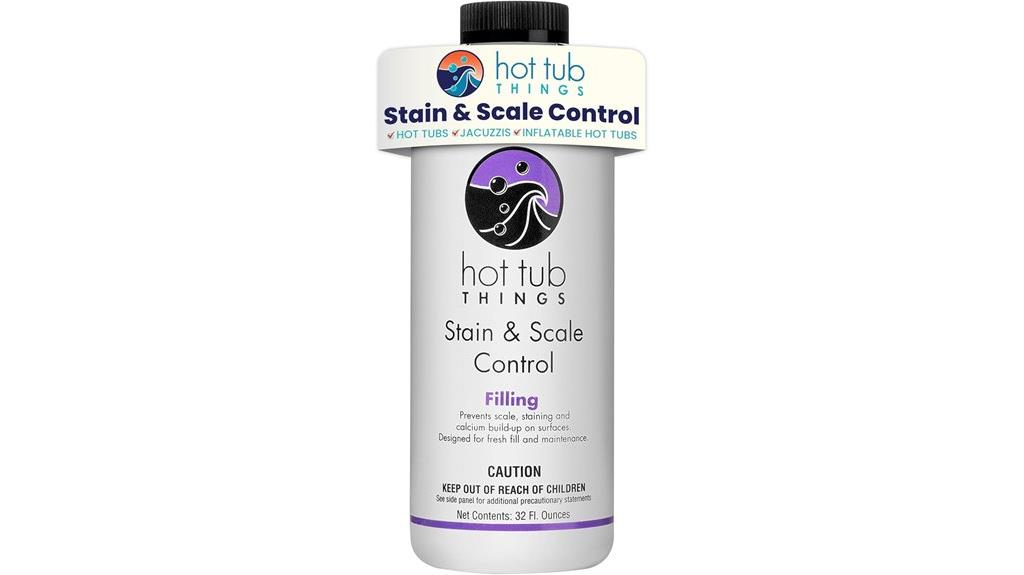 hot tub stain control