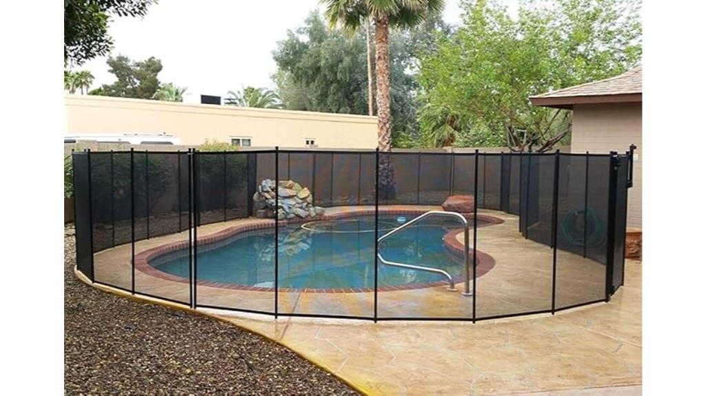 in ground pool safety fence
