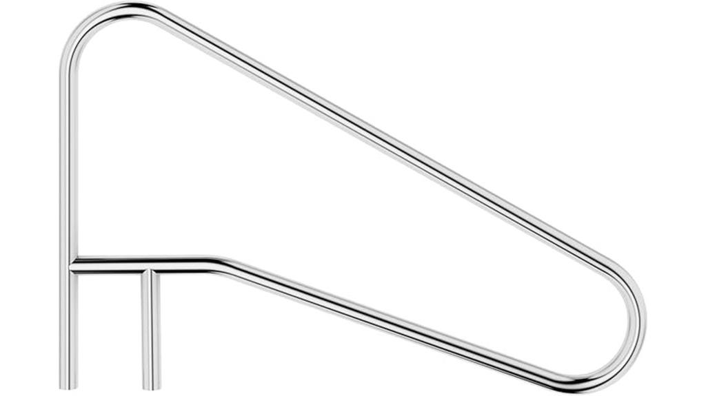inground pool handrail