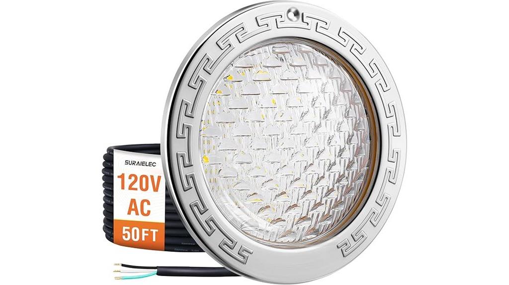 inground stainless steel pool lights