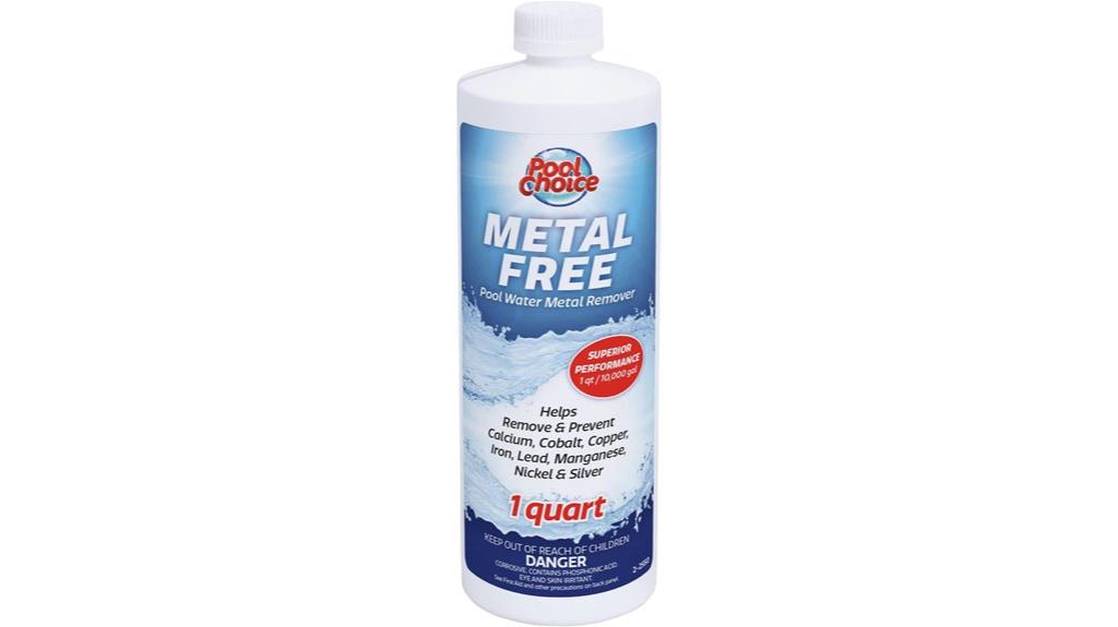 metal free pool stain remover
