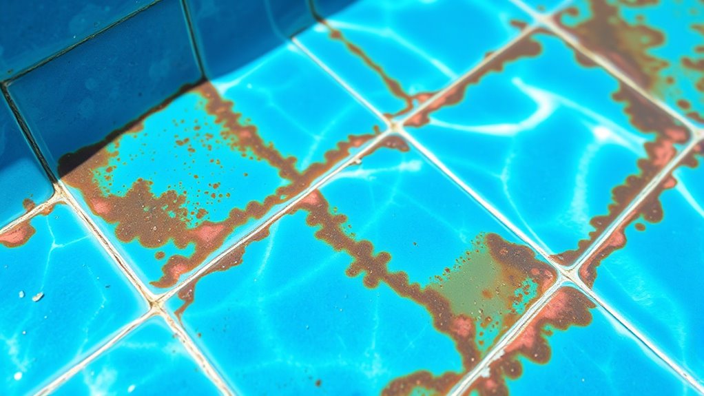 metal reactions cause pool staining
