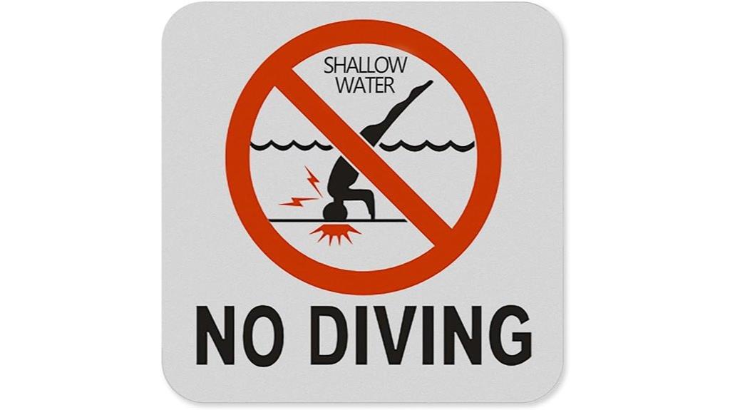 no diving waterproof sticker
