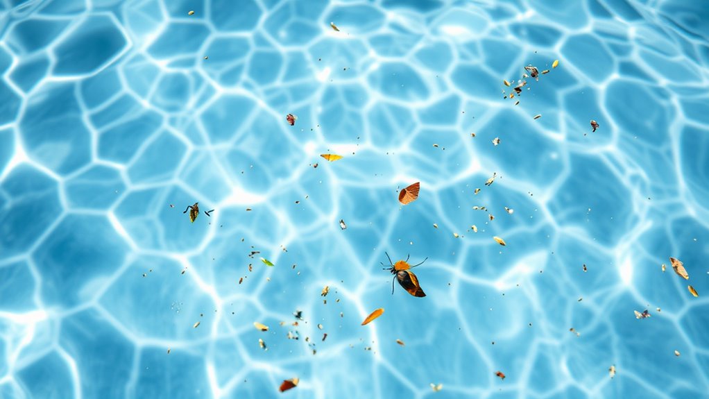 organic debris increases chlorine demand