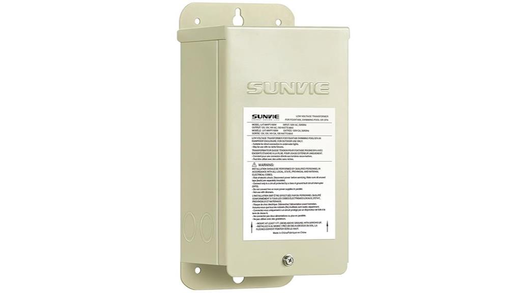 outdoor 12v pool light transformer