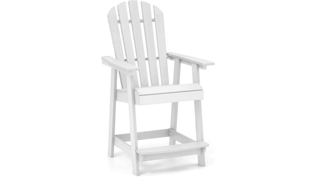 outdoor bar stool with armrest