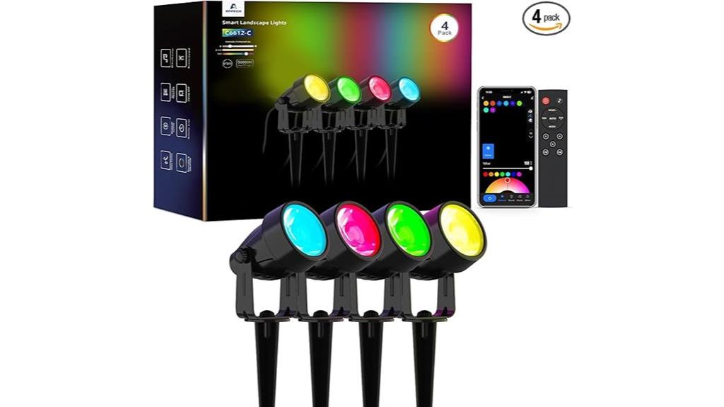 outdoor rgbw spotlights pack