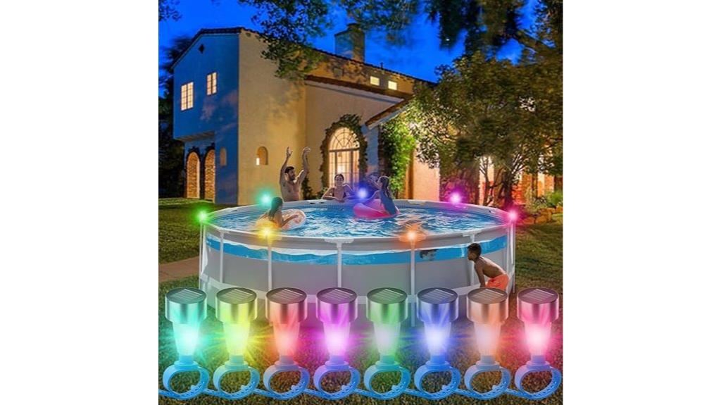 outdoor solar pool lighting