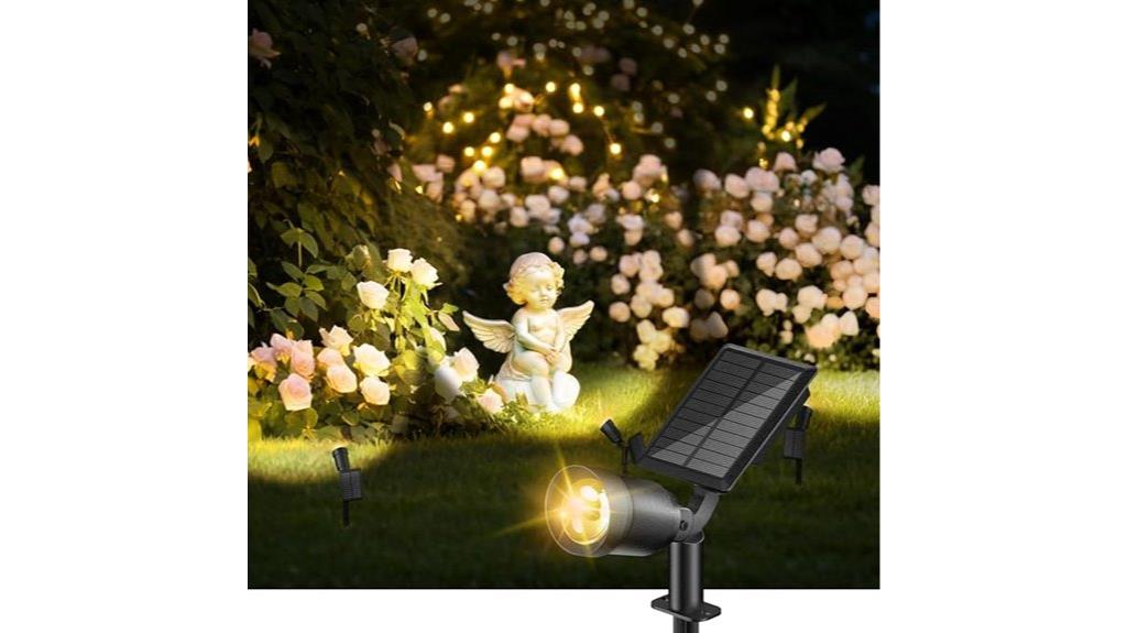 outdoor solar spotlights pack