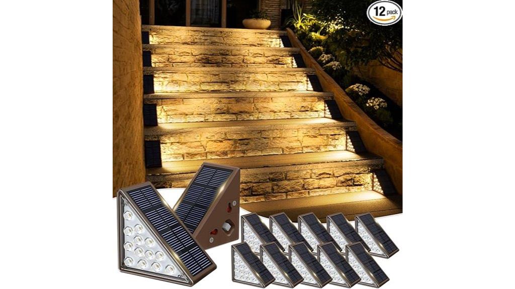 outdoor solar step lights