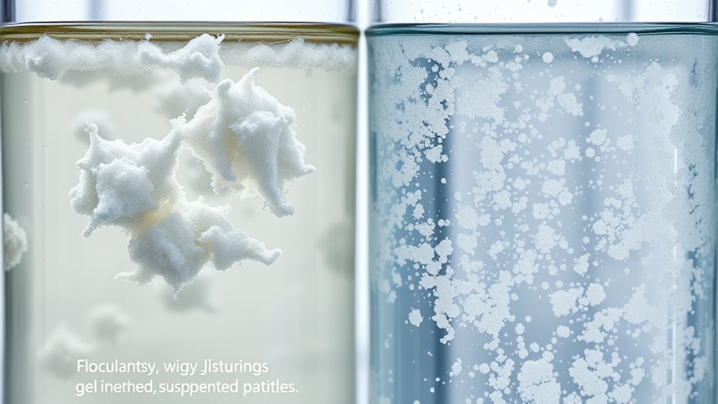 particle aggregation and settling