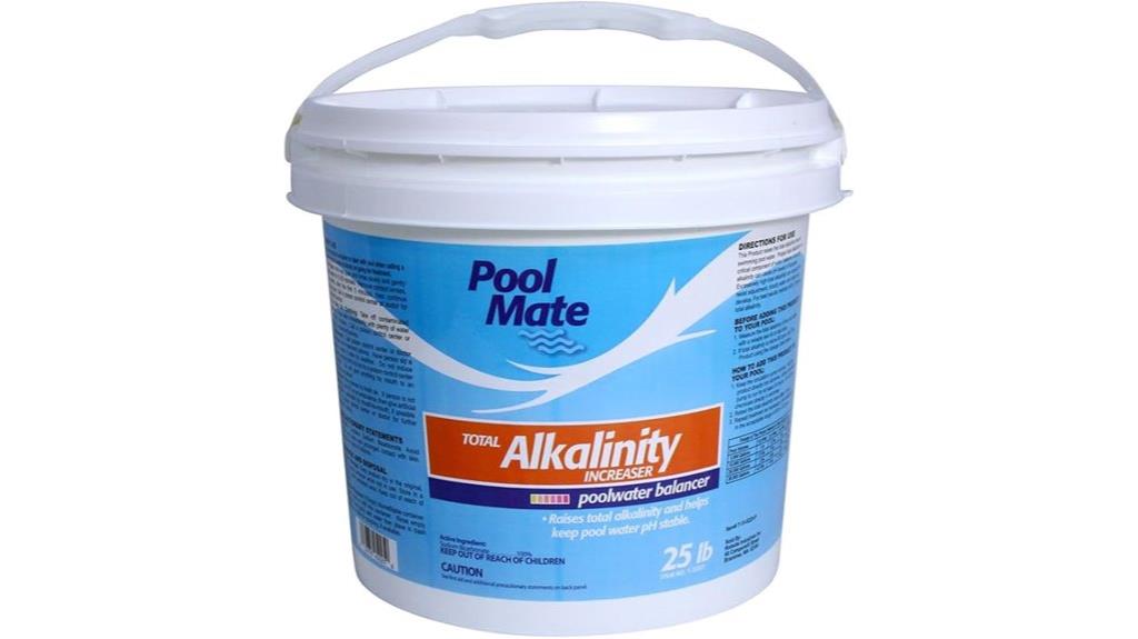 pool alkalinity increaser 25 lbs