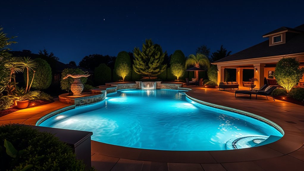 pool area lighting ideas