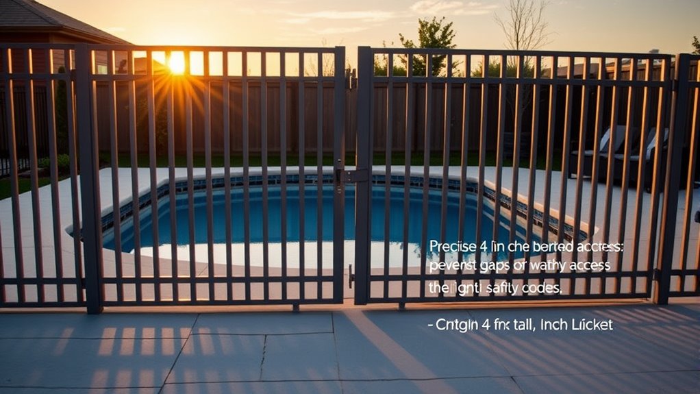 pool barrier gap regulations
