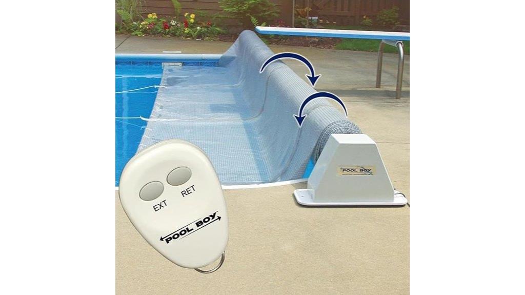 pool blanket reel system