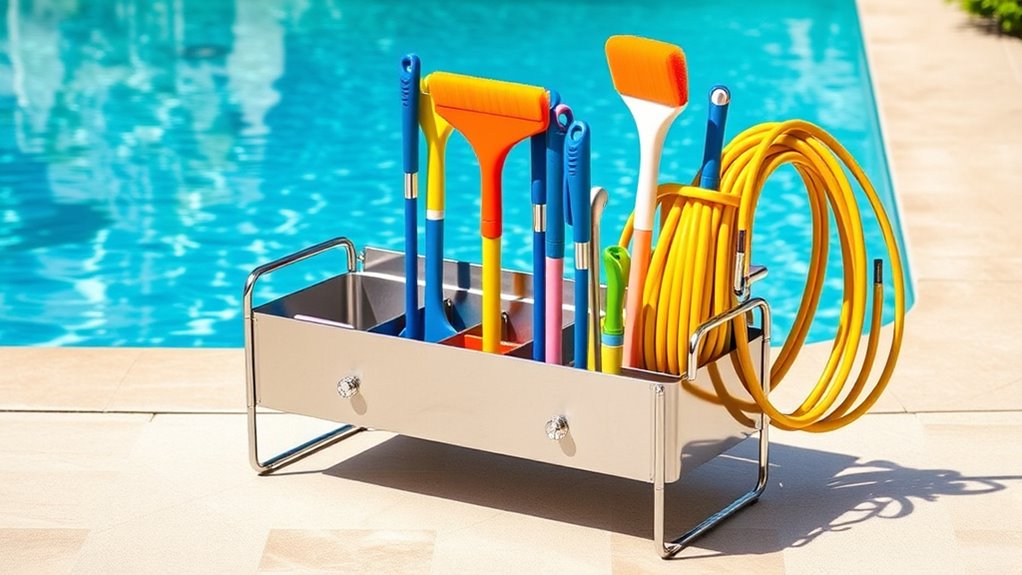 pool caddies for organization
