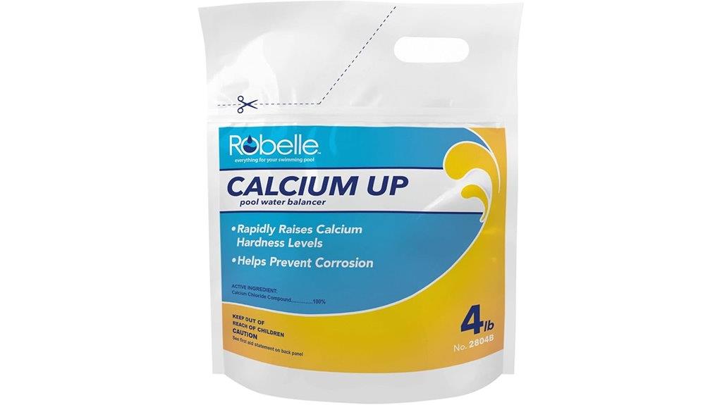 pool calcium hardness increase