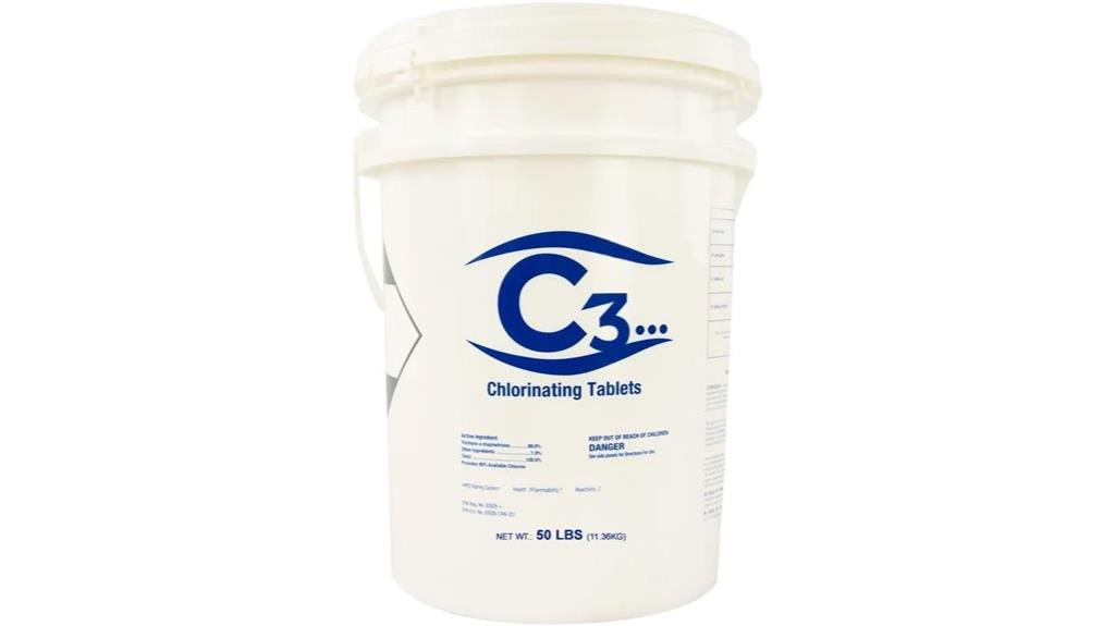 pool chlorine stabilized tablets