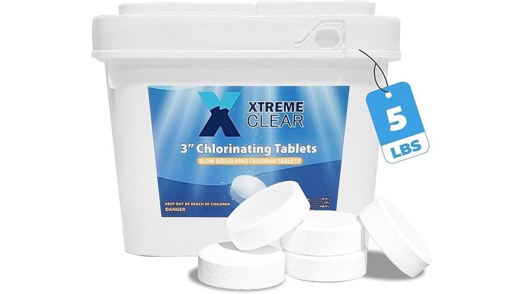 pool chlorine tablets bucket