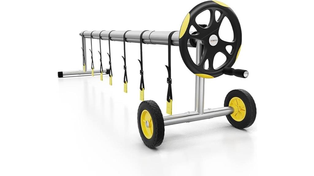 pool cover reel set